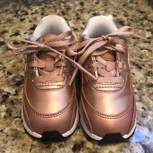 Nike Air Max Rose Gold size 6 toddler sneaker